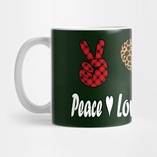 Love peace Christmas Mug